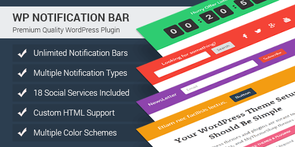WP Notification Bar Pro Nulled v1.2.0