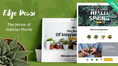 Edge Decor | A Modern Gardening & Landscaping WordPress Theme v1.2.1 Download