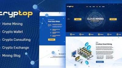 CrypTop - ICO 登陆和加密货币 WordPress 主题