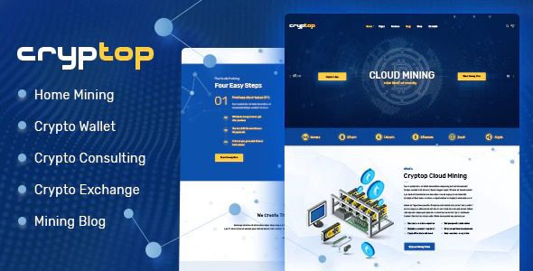 CrypTop - ICO 登陆和加密货币 WordPress 主题