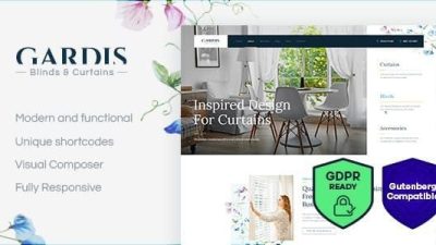 Gardis Blinds and Curtains Studio & Shop WordPress Theme v1.2.3 Download