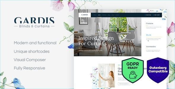 Gardis Blinds and Curtains Studio & Shop WordPress Theme v1.2.3 Download