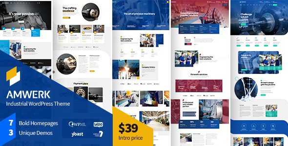 Amwerk – Industry WordPress Theme v.1.0.1 Download