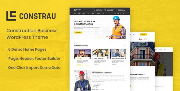 Constrau v1.1.9 – Construction Business WordPress Theme Download