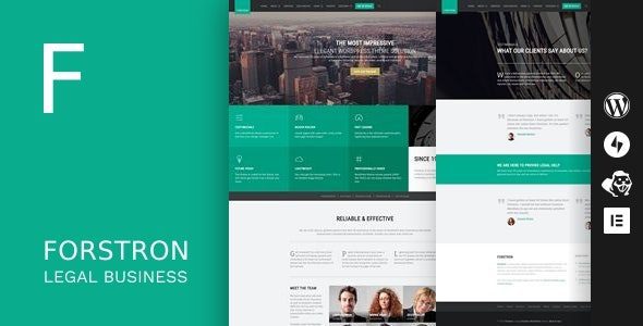 Forstron v1.9.5 – Legal Business WordPress Theme