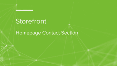 Storefront Homepage Contact Section Add-On 破解版下载