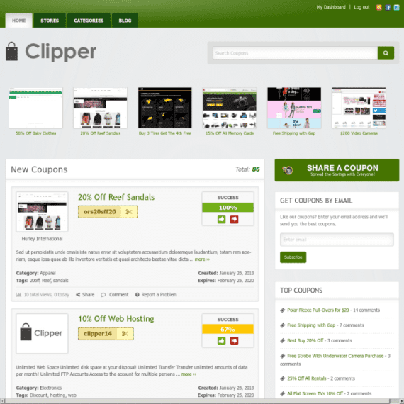 AppThemes Clipper – WordPress Coupon Theme 破解版下载