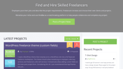 AppThemes HireBee – Freelance WordPress Theme 破解版下载