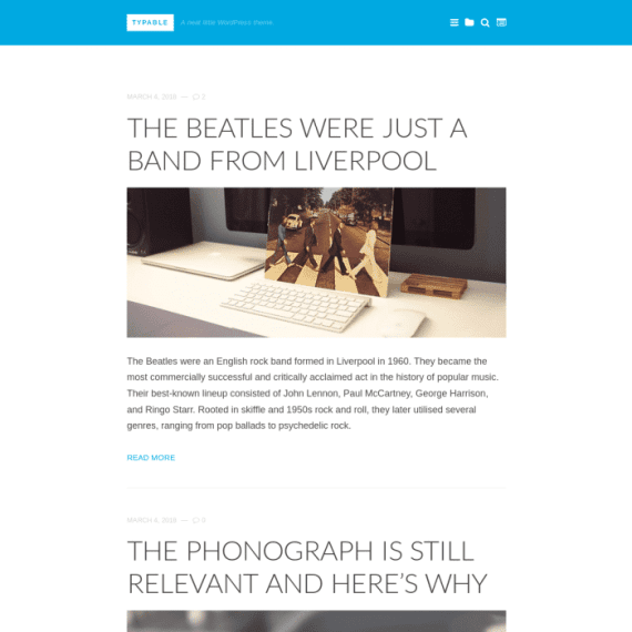Array Themes Typable WordPress Theme 破解版下载