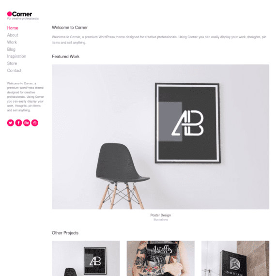 CSS Igniter Corner Creative WordPress Theme 破解版下载