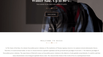 CSS Igniter Hugo eCommerce Theme 破解版下载