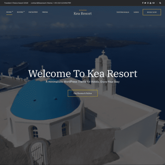 CSS Igniter Kea Hotel Theme 破解版下载