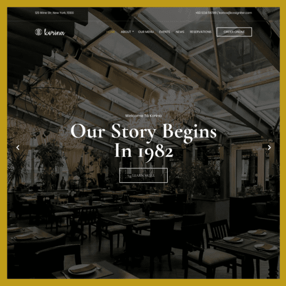 CSS Igniter Korina Restaurant Theme 破解版下载