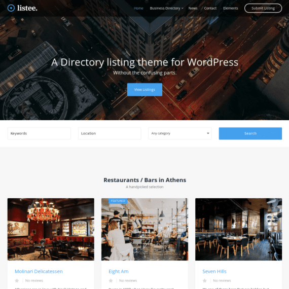 CSS Igniter Listee Directory Listing Theme 破解版下载