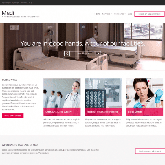 CSS Igniter Medi Business WordPress Theme 破解版下载