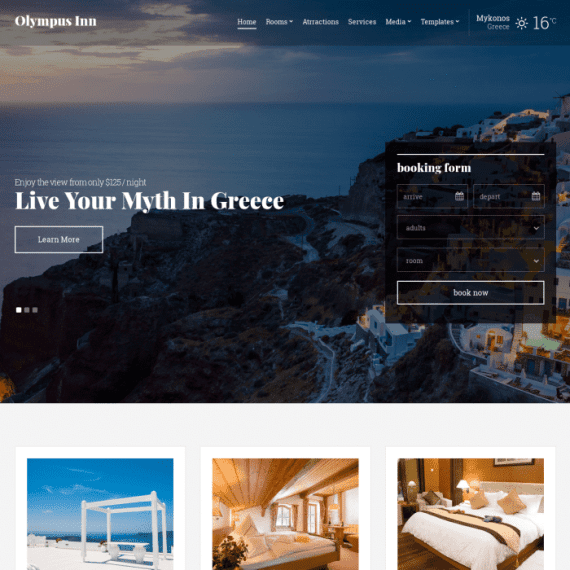 CSS Igniter Olympus Inn Hotel WordPress Theme 破解版下载