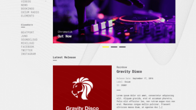CSS Igniter Oxium Music WordPress Theme 破解版下载