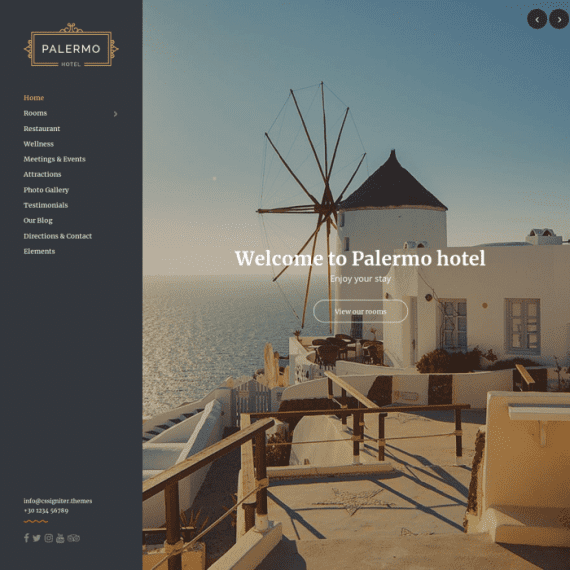 CSS Igniter Palermo Hotel WordPress Theme 破解版下载
