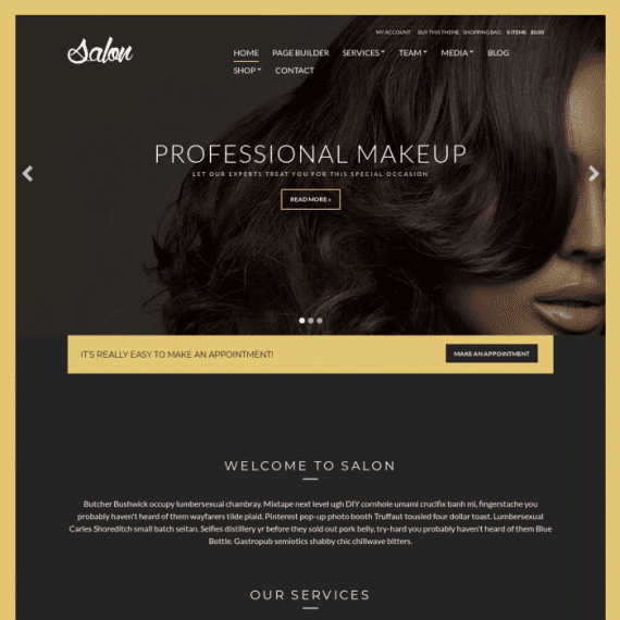 CSS Igniter Salon Health & Beauty WordPress Theme 破解版下载