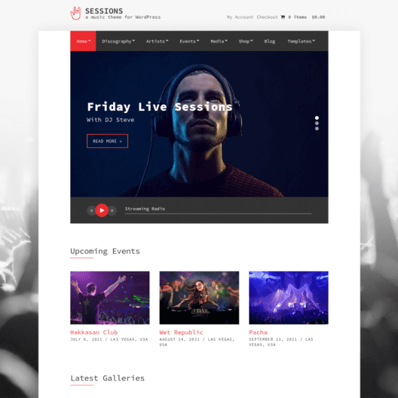 CSS Igniter Sessions Music WordPress Theme 破解版下载