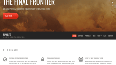 CSS Igniter Space9 Business / Portfolio WordPress Theme 破解版下载