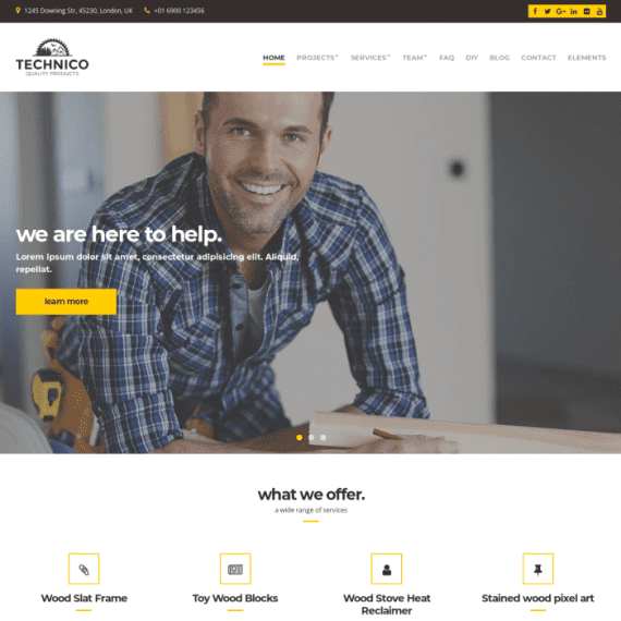 CSS Igniter Technico Business WordPress Theme 破解版下载