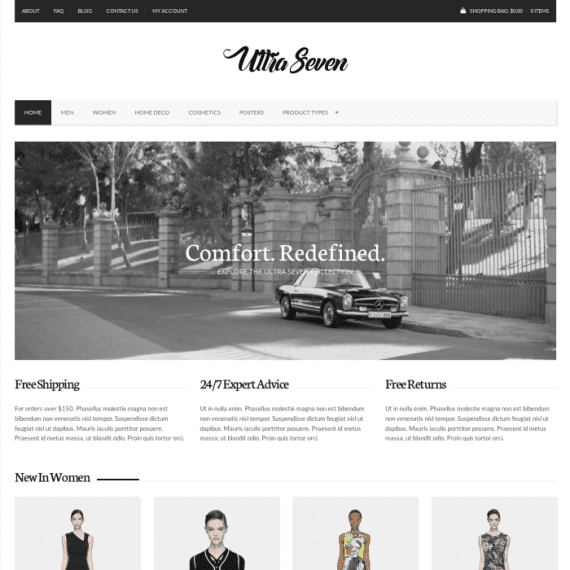 CSS Igniter UltraSeven eCommerce WordPress Theme 破解版下载