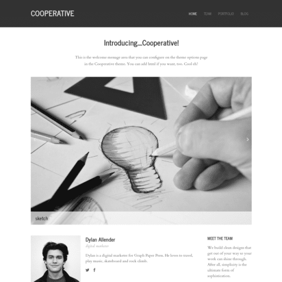 Graph Paper Press Cooperative WordPress Theme 破解版下载