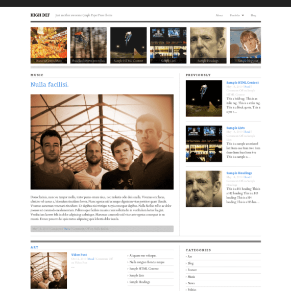 Graph Paper Press High-Def WordPress Theme 破解版下载