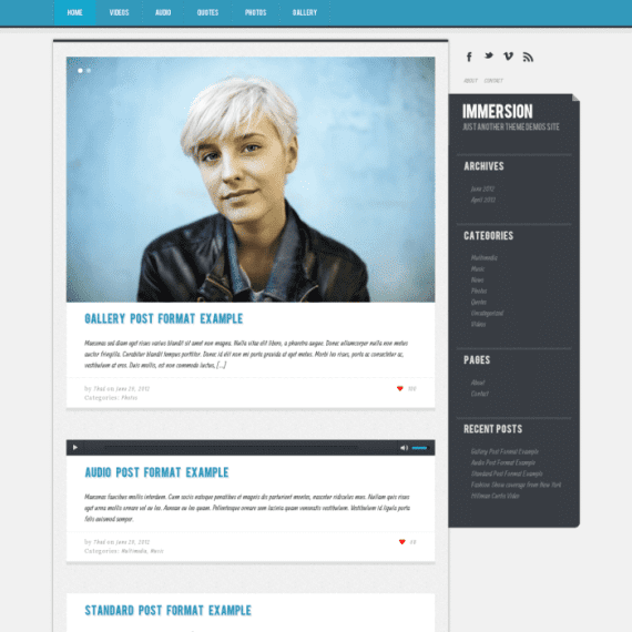 Graph Paper Press Immersion WordPress Theme 破解版下载