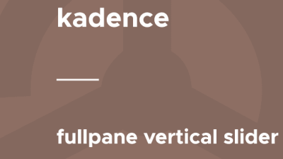 Kadence – Fullpane Vertical Slider 破解版下载