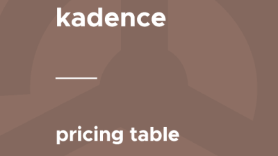 Kadence – Pricing Table 破解版下载
