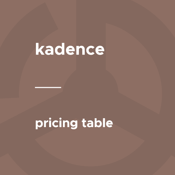 Kadence – Pricing Table 破解版下载