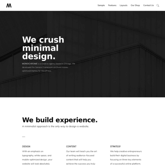 StudioPress Monochrome Pro WordPress Theme 破解版下载