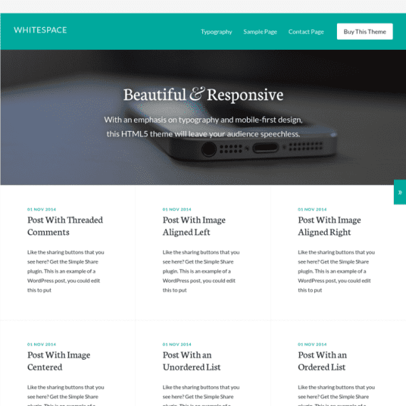 StudioPress Whitespace Pro Genesis WordPress Theme 破解版下载