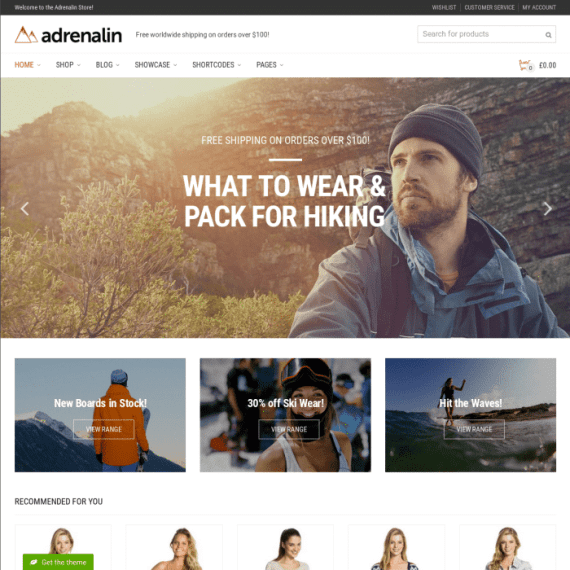 Adrenalin – Multi-Purpose WooCommerce Theme 破解版下载
