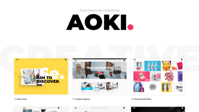 Aoki – Bold Multipurpose Creative Theme 破解版下载