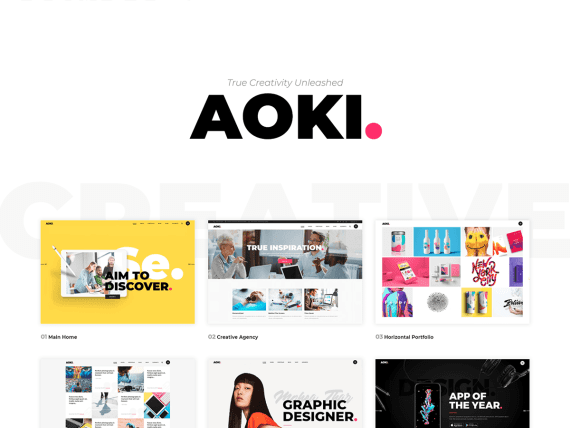 Aoki – Bold Multipurpose Creative Theme 破解版下载