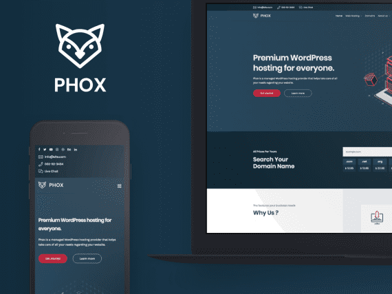 Phox – Hosting WHMCS Theme 破解版下载