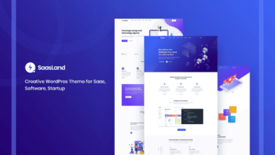 Saasland – SaaS Creative WordPress Theme 破解版下载