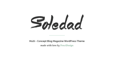 Soledad – Multipurpose WordPress Blog Theme 破解版下载