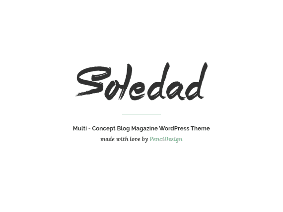 Soledad – Multipurpose WordPress Blog Theme 破解版下载