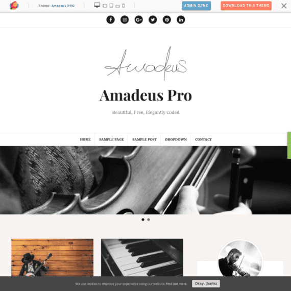 ThemeIsle Amadeus Pro WordPress Theme 破解版下载