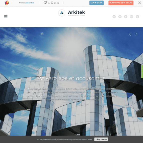 ThemeIsle Arkitek WordPress Theme 破解版下载