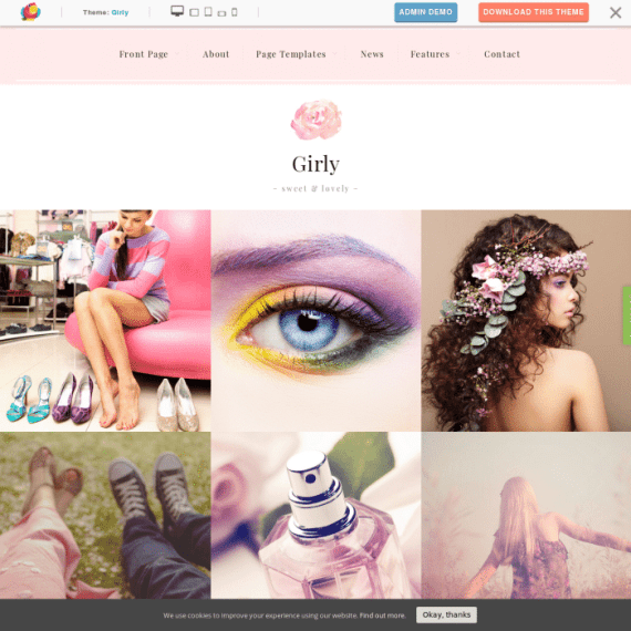 ThemeIsle Girly WordPress Theme 破解版下载