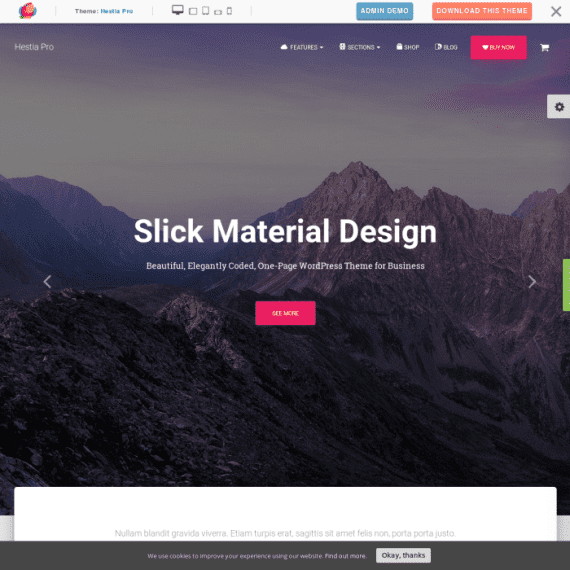 ThemeIsle Hestia Pro WordPress Theme 破解版下载
