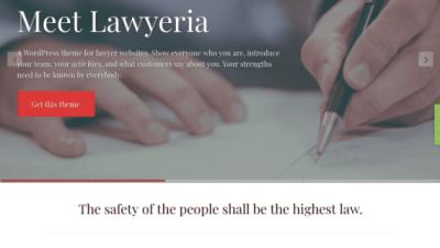 ThemeIsle Lawyeria WordPress Theme 破解版下载