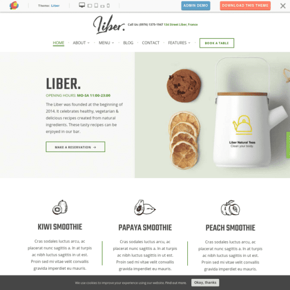 ThemeIsle Liber WordPress Theme 破解版下载