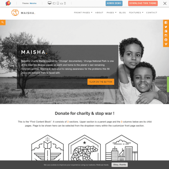 ThemeIsle Maisha WordPress Theme 破解版下载