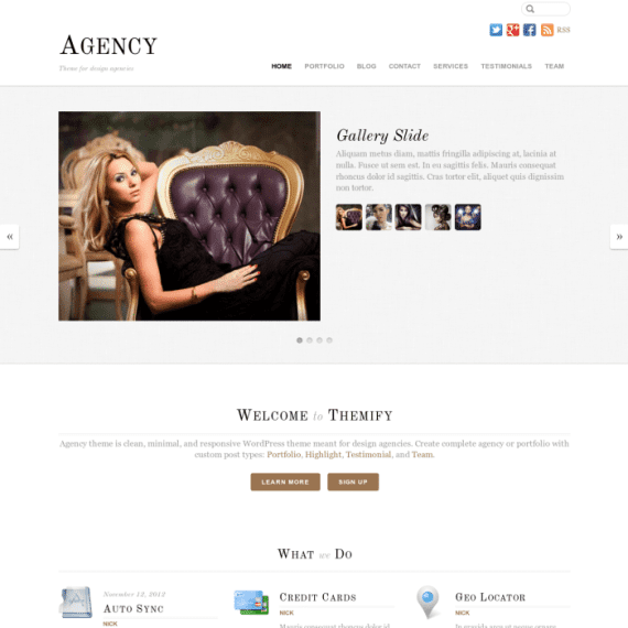 Themify Agency WordPress Theme 破解版下载